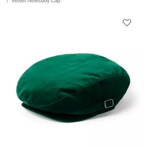 Janie and Jack Forest Velvet Cap